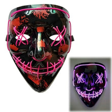 Load image into Gallery viewer, Halloween LED Mask Purge Masks