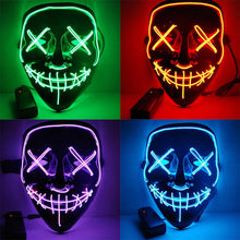 Load image into Gallery viewer, Halloween LED Mask Purge Masks